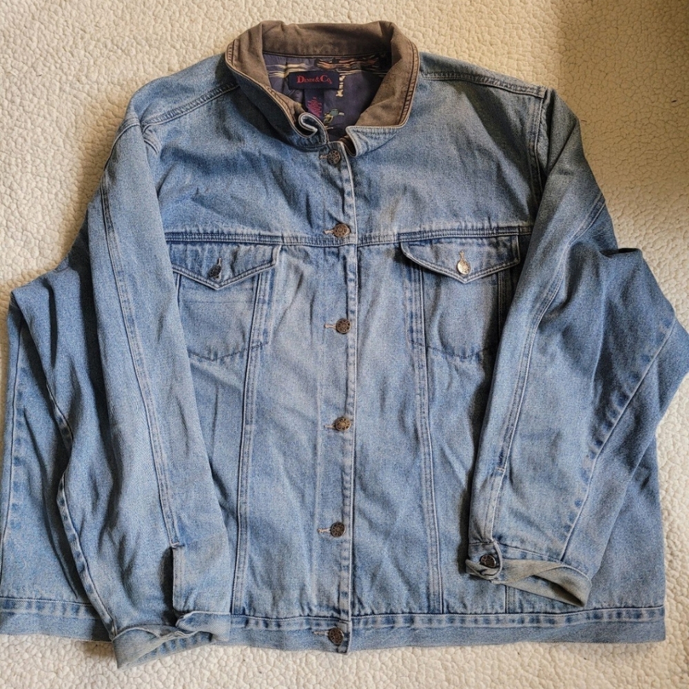 denim & co jean jacket with lining 3x